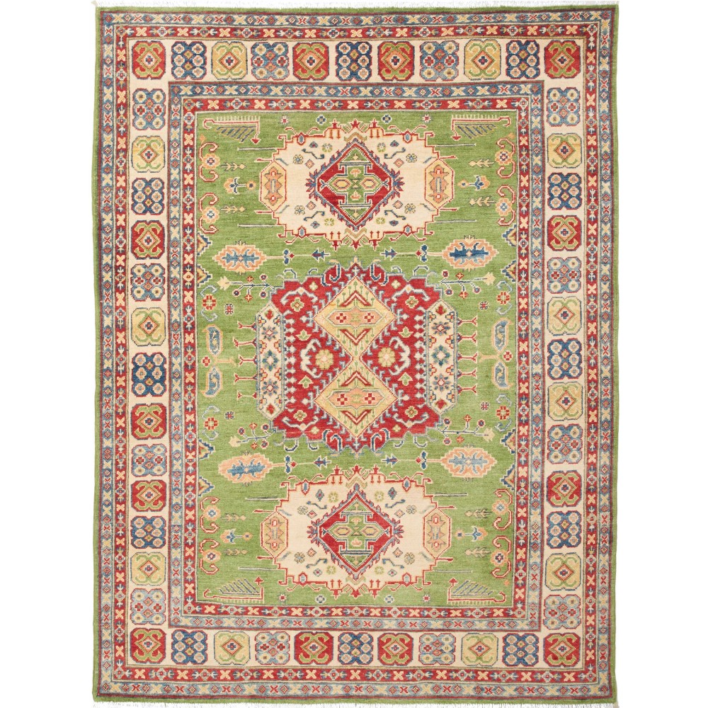 Tappeto Kazak Pakistan marrone 157x208 Tappeto Kazak Pakistan marrone 157x208