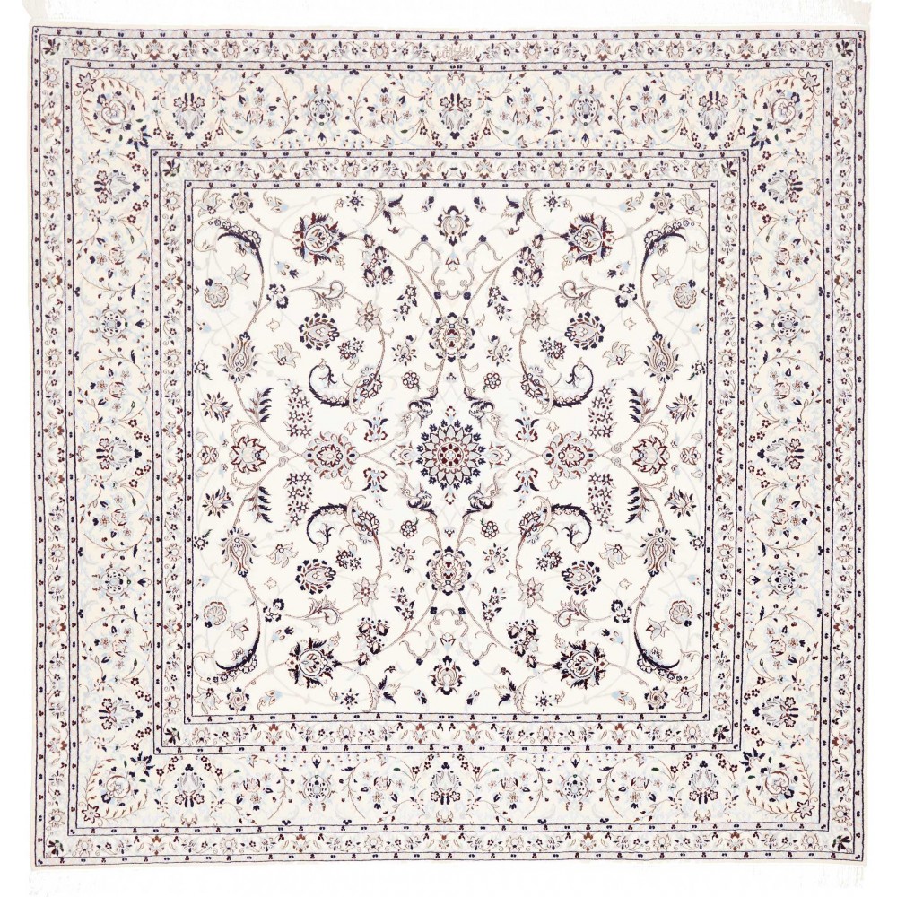 Tappeto Nain 6La Persia beige grigio 205x203