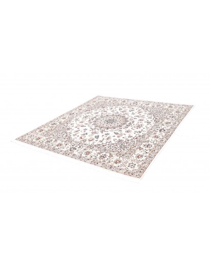 Tappeto Nain 6La Persia bianco azzurro 194x200