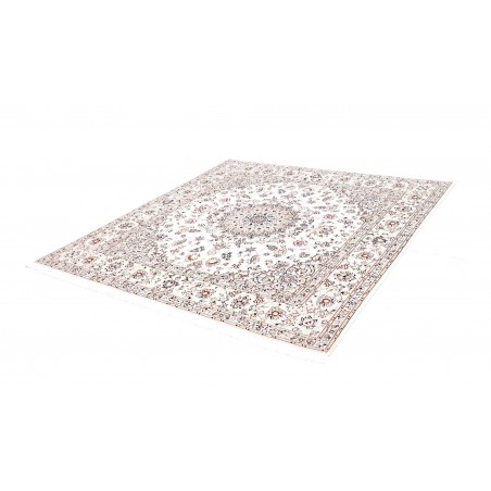 Tappeto Nain 6La Persia bianco azzurro 194x200