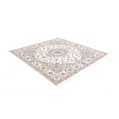 Tappeto Nain 6La Persia bianco azzurro 194x200