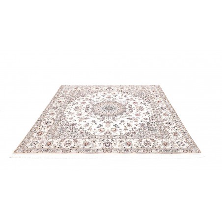 Tappeto Nain 6La Persia bianco azzurro 194x200