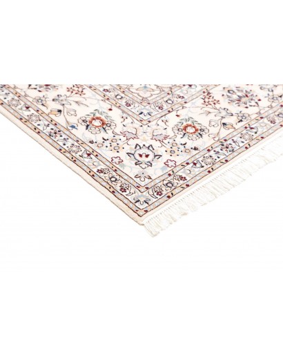 Tappeto Nain 6La Persia bianco azzurro 194x200