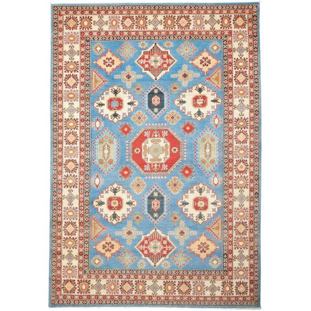 Tappeto Kazak Pakistan beige grigio 206x298
