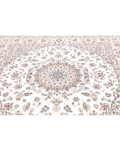 Tappeto Nain 6La Persia bianco azzurro 194x200