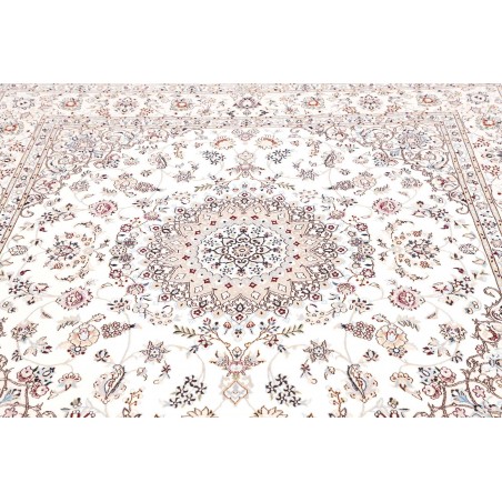Tappeto Nain 6La Persia bianco azzurro 194x200