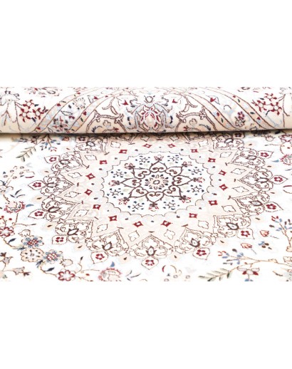 Tappeto Nain 6La Persia bianco azzurro 194x200