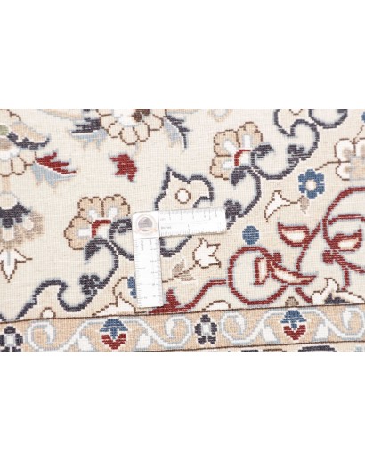 Tappeto Nain 6La Persia bianco azzurro 194x200