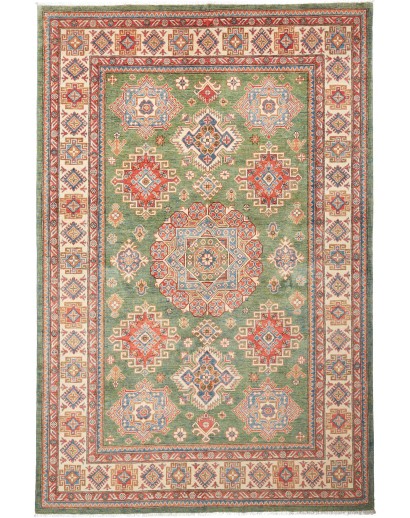 Tappeto Kazak Afghanistan marrone grigio 199x300