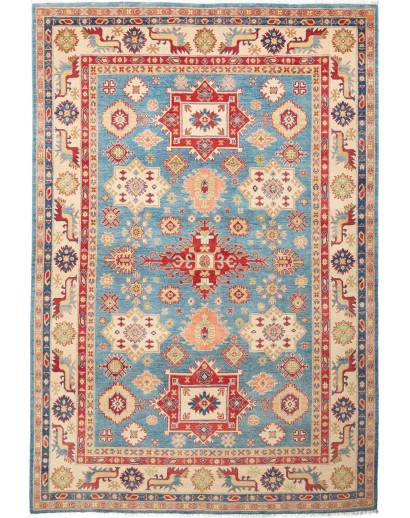 Tappeto Kazak Pakistan marrone 198x293