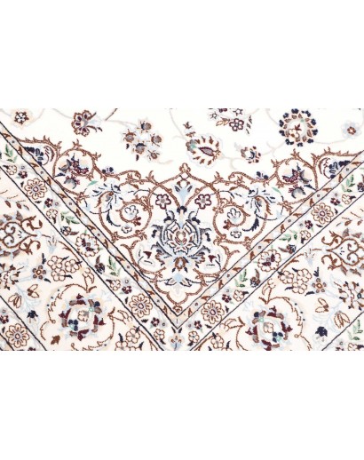 Tappeto Nain 6La Persia beige azzurro 168x173