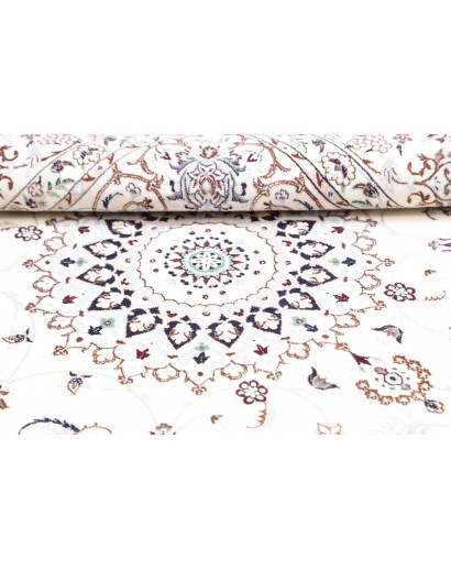 Tappeto Nain 6La Persia beige azzurro 168x173