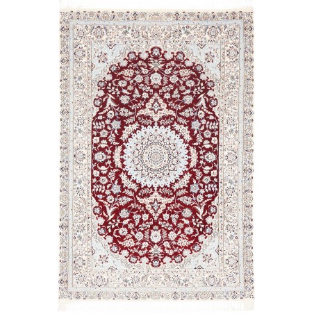 Tappeto Nain 6La Persia bianco grigio 127x191