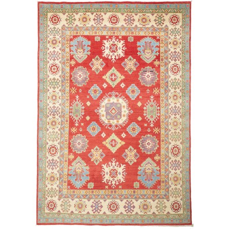 Tappeto Kazak Pakistan marrone giallo 204x297