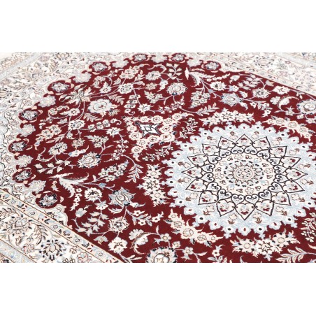 Tappeto Nain 6La Persia bianco grigio 127x191