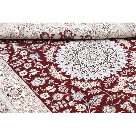 Tappeto Nain 6La Persia bianco grigio 127x191