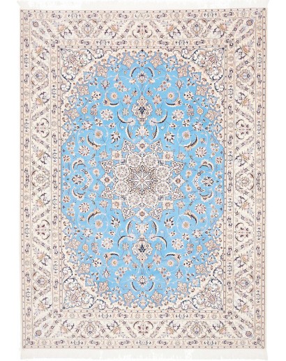 Tappeto Nain 6La Persia bianco blu 186x255