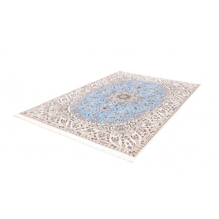 Tappeto Nain 6La Persia bianco blu 186x255