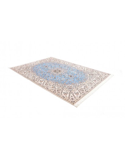 Tappeto Nain 6La Persia bianco blu 186x255