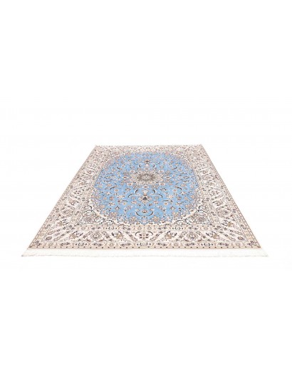 Tappeto Nain 6La Persia bianco blu 186x255
