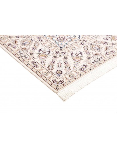 Tappeto Nain 6La Persia bianco blu 186x255