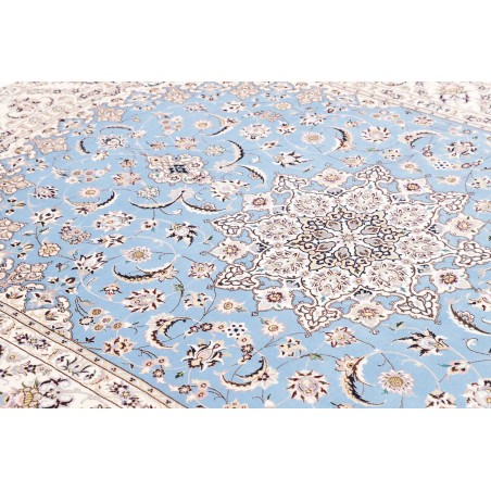 Tappeto Nain 6La Persia bianco blu 186x255