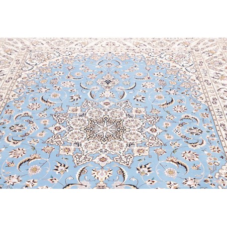 Tappeto Nain 6La Persia bianco blu 186x255