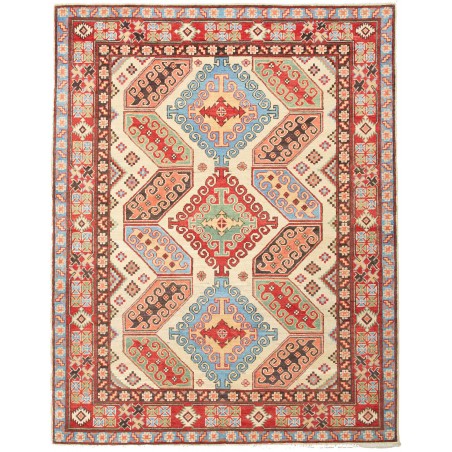 Tappeto Kazak Pakistan marrone rosso 157x201