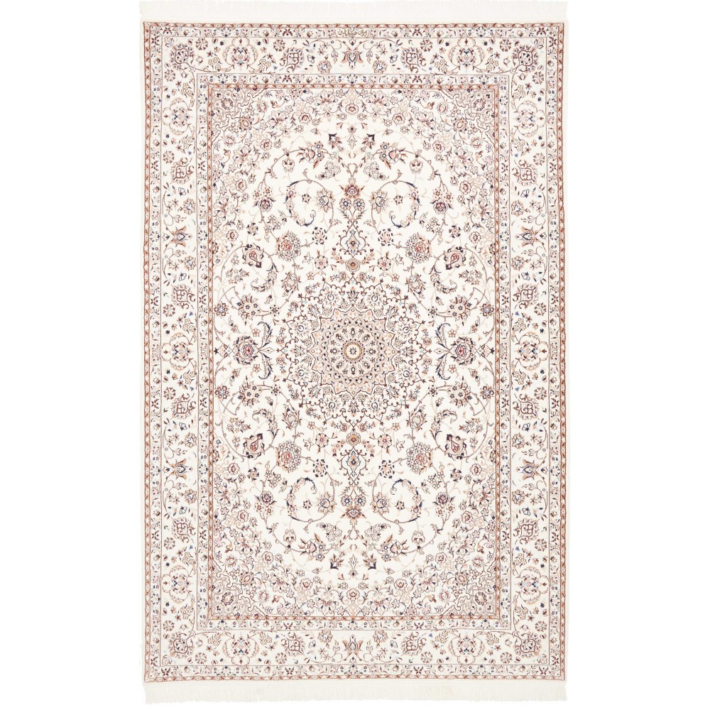 Tappeto Nain 6La Persia bianco verde 166x260