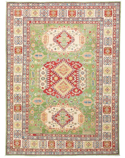 Tappeto Kazak Pakistan marrone bianco 151x206