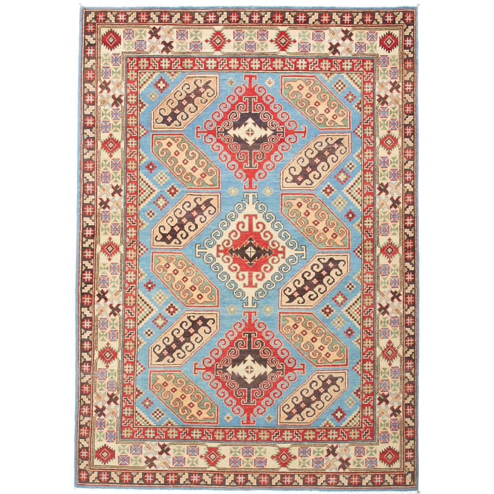 Tappeto Kazak Pakistan beige marrone 150x212 Tappeto Kazak Pakistan beige marrone 150x212
