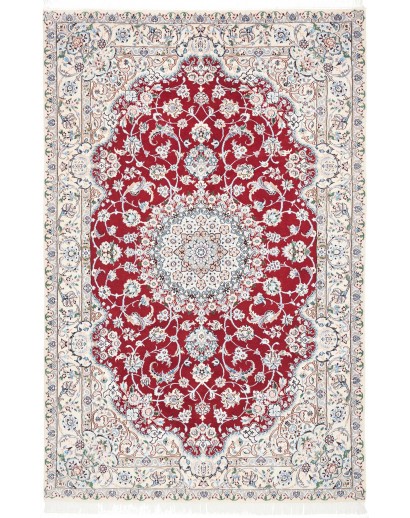 Tappeto Nain 6La Persia bianco marrone 156x245