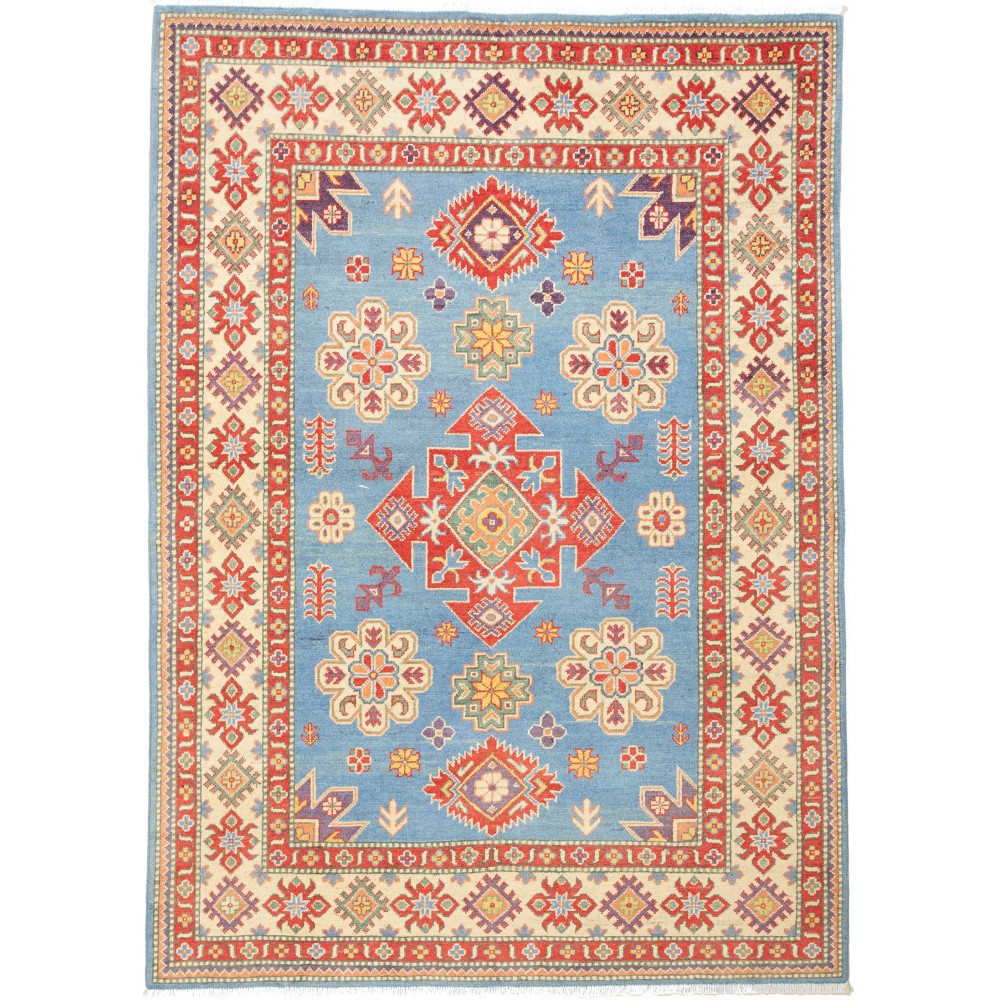 Tappeto Kazak Pakistan beige rosso 149x210 Tappeto Kazak Pakistan beige rosso 149x210