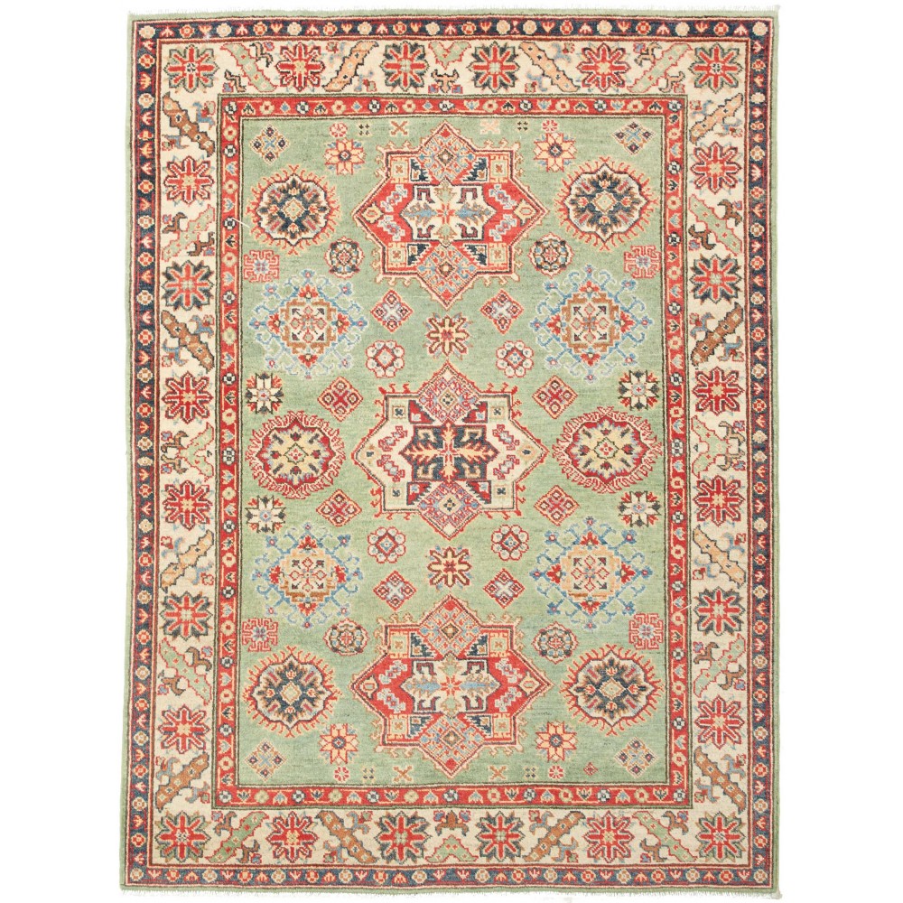Tappeto Kazak Afghanistan marrone rosso 150x200 Tappeto Kazak Afghanistan marrone rosso 150x200