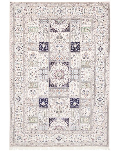 Tappeto Nain 6La Persia bianco grigio 206x295