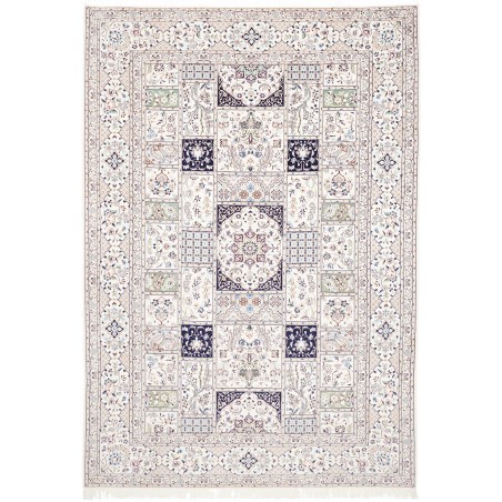 Tappeto Nain 6La Persia bianco grigio 206x295