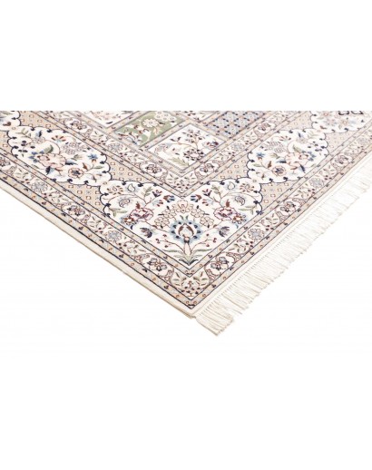 Tappeto Nain 6La Persia bianco grigio 206x295