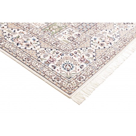 Tappeto Nain 6La Persia bianco grigio 206x295