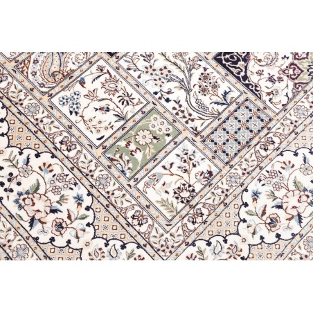 Tappeto Nain 6La Persia bianco grigio 206x295