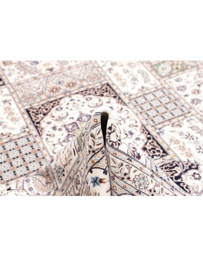 Tappeto Nain 6La Persia bianco grigio 206x295