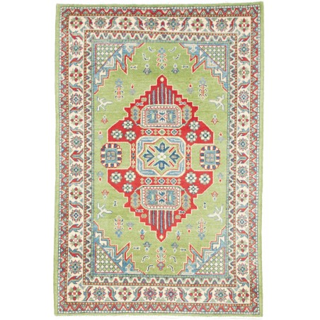 Tappeto Kazak Afghanistan azzurro 96x147