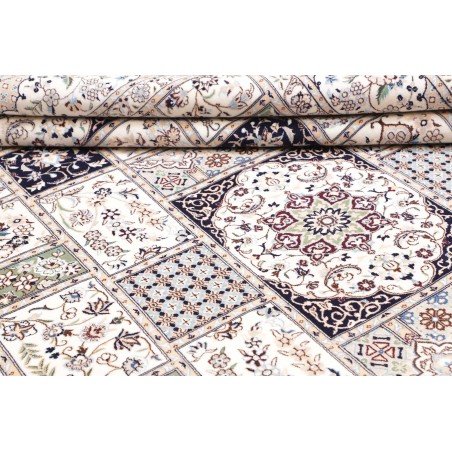 Tappeto Nain 6La Persia bianco grigio 206x295