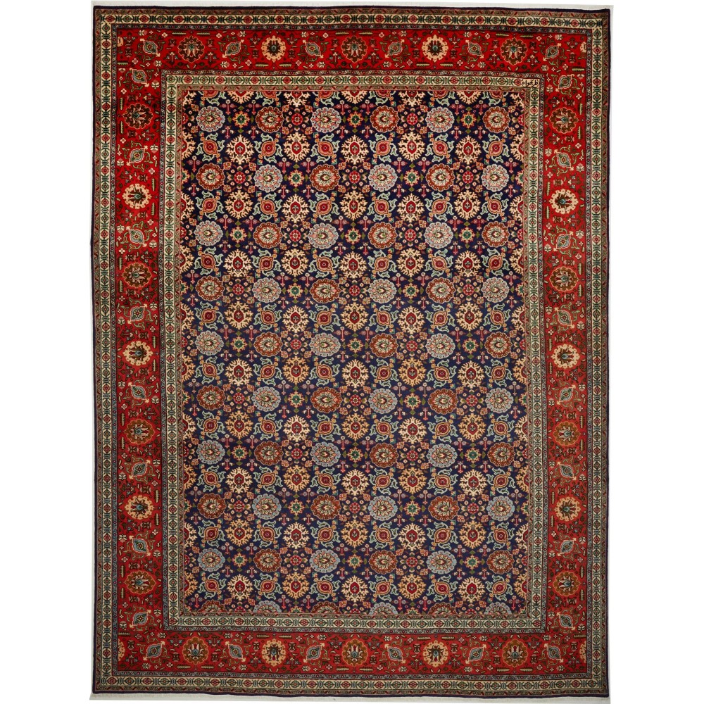 Tappeto Tabriz Persia grigio marrone 298x400