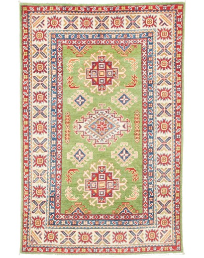 Tappeto Kazak Afghanistan marrone rosso 97x153