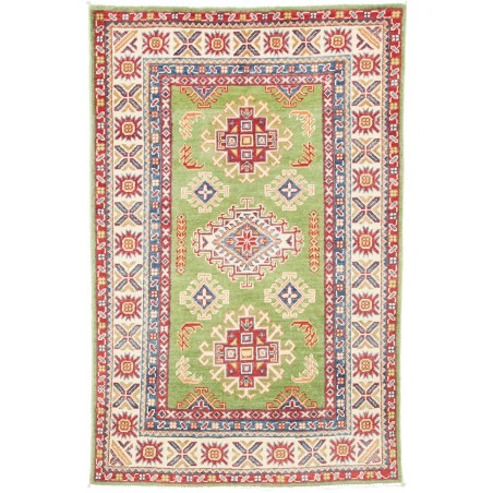 Tappeto Kazak Afghanistan marrone rosso 97x153