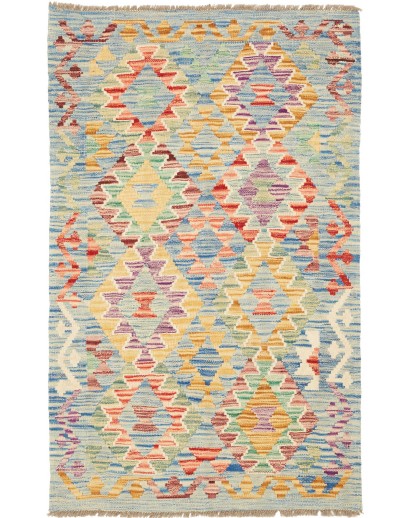 Tappeto Kilim Afghanistan beige arancione 80x128