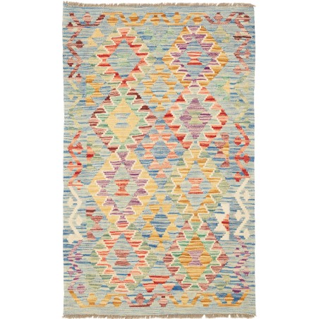 Tappeto Kilim Afghanistan beige arancione 80x128