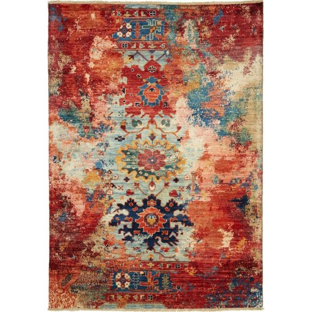 Tappeto Mona Pakistan rosso marrone 122x176