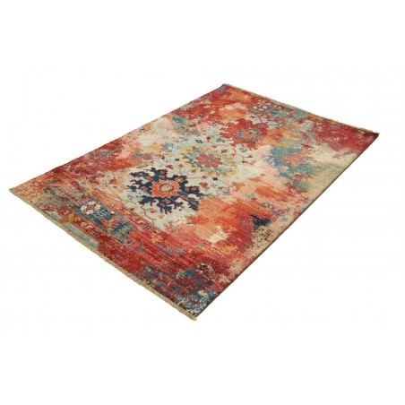 Tappeto Mona Pakistan rosso marrone 122x176
