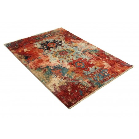 Tappeto Mona Pakistan rosso marrone 122x176